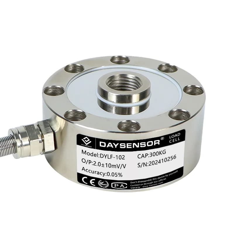 Factory Direct Sales Pancake 100 Tons Load Cell Round Weight Sensor for Truck Scale 5kg 50kg 100kg Spoke Type 1 Ton