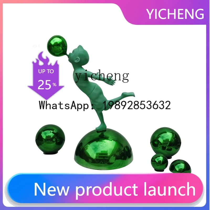 X1  bubble balloon sculpture fiberglass floor soft decoration ornament home accessories