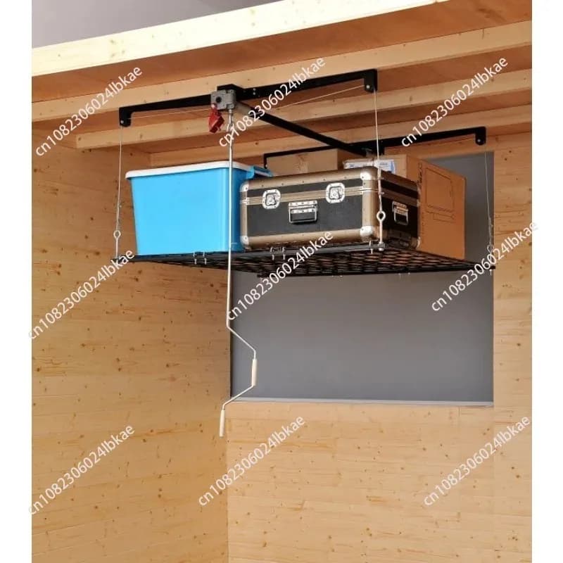 Ceiling Storage Shelf Hanging Storage Rack for Garage Space-Saving: Ceiling Mounted Storage Rack RC-506 Weight: 22.3
