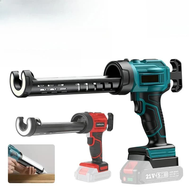 Electric Glue Gun Glass Glue Caulking Gun 4 Speeds Wireless Doors and Windows Electric Sewing Glue Tool for 18V Battery