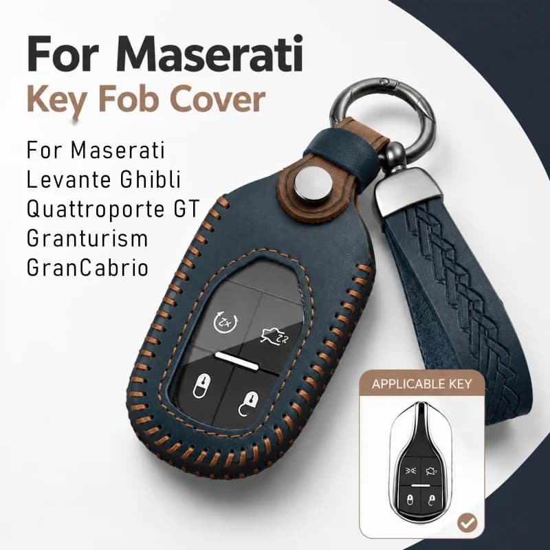 Car Key Case Cover For Maserati Levante Ghibli Quattroporte GT Granturism GranCabrio Auto Car Styling Accessories