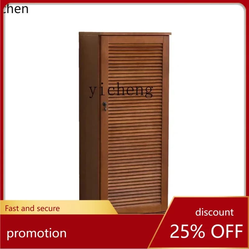 ZMLNew Chinese American Solid Wood Shoe Cabinet Simple Modern Hallway Foyer Entrance Shoe Cabinet