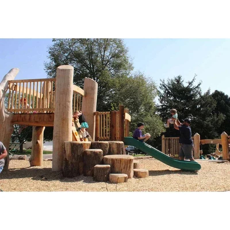Constructing Wooden Bridge Garden Amusement Park Equipment With Natural MaterialsHot Sales