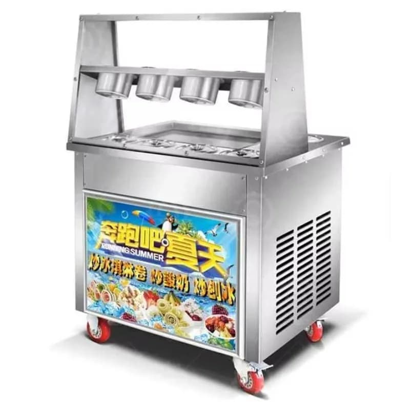 Ice Cream Roll Machine/factory Supply Roll Fried Thailand Ice Cream Machine