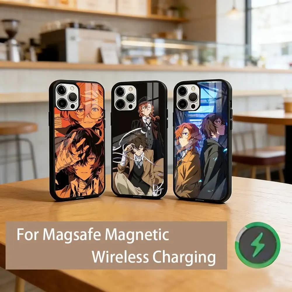 B-Bungo S-Stray Dogs  Phone Case For iPhone17,16,15,14,13,12,11 Plus,Pro Magnetic with Magsafe Wireless Charging