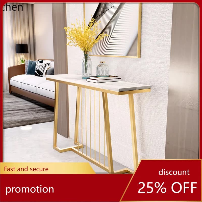 CZ Modern Creative Entryway Table Cabinet Simple Marble Partition Cabinet Hallway Entryway Floor-standing Ultra-narrow Sideboard