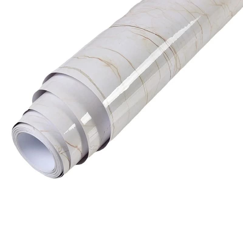 Self-Adhesive Wallpaper Marble Imitation Waterproof And Oil-Proof Kitchen Furniture Renovation PVC Sticker