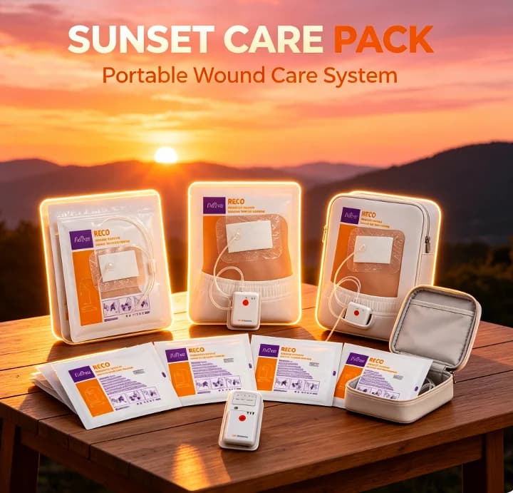 Medical NPWT Negative Pressure Wound Therapy System,  VAC Vacuum Device for Chronic Surgical Wound Recovery