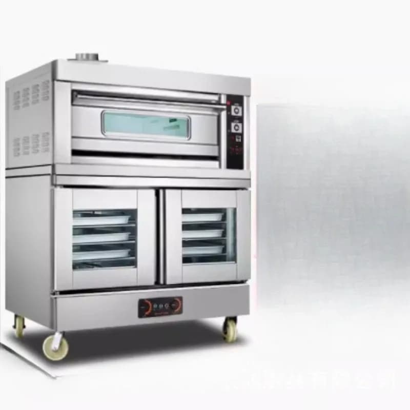 One-piece oven cake bread commercial two-layer large-capacity upper baking and lower hair-waking combination furnace