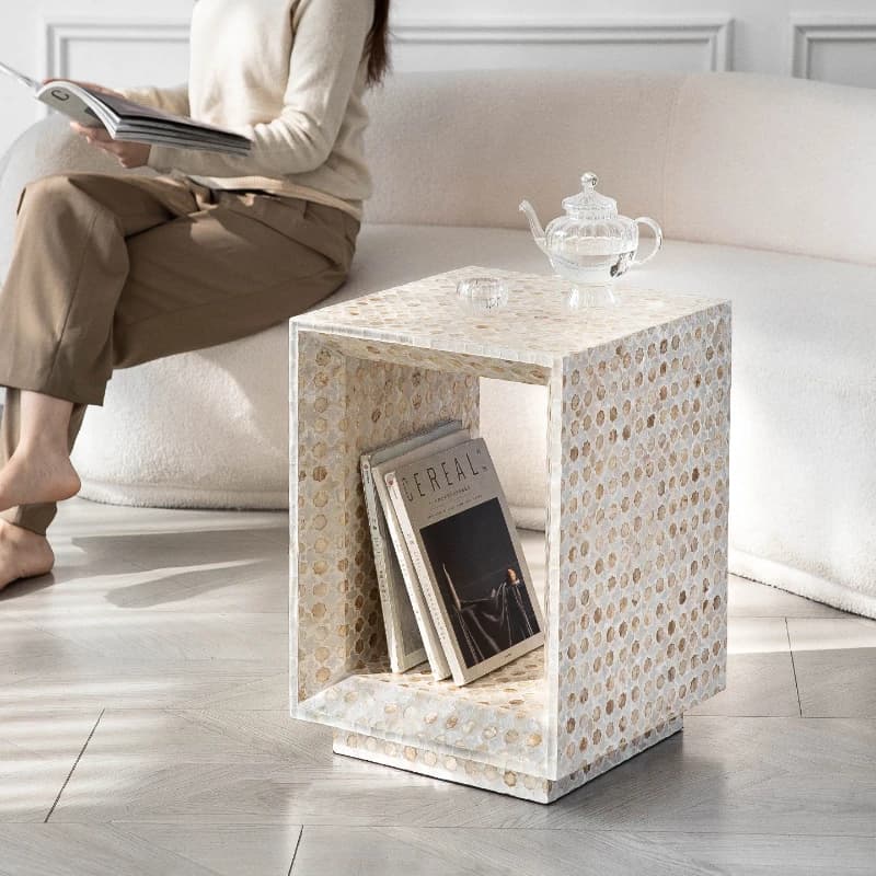 Shell storage sofa corner table coffee table furniture screw square table