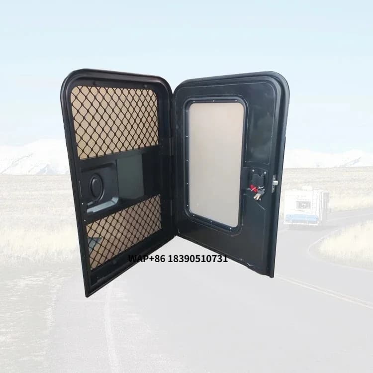 Rv Camper Exterior Entrance Door 700*1200 mm Teardrop Trailer Door Custom caravan windows for Tradesman Trailer