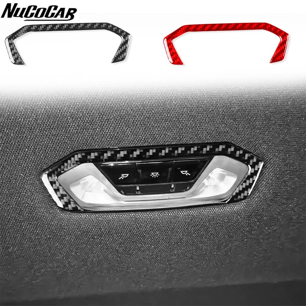 For BMW 4 Series G26 2021-2025 Carbon Fiber Rear reading light Panel Trim Cover Car Accessories Interior Decorative Stickers
