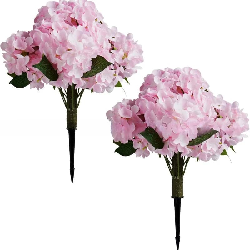 Hydrangea flower with floor arrangement fake flower silk flower wedding decoration geranium background wall road f