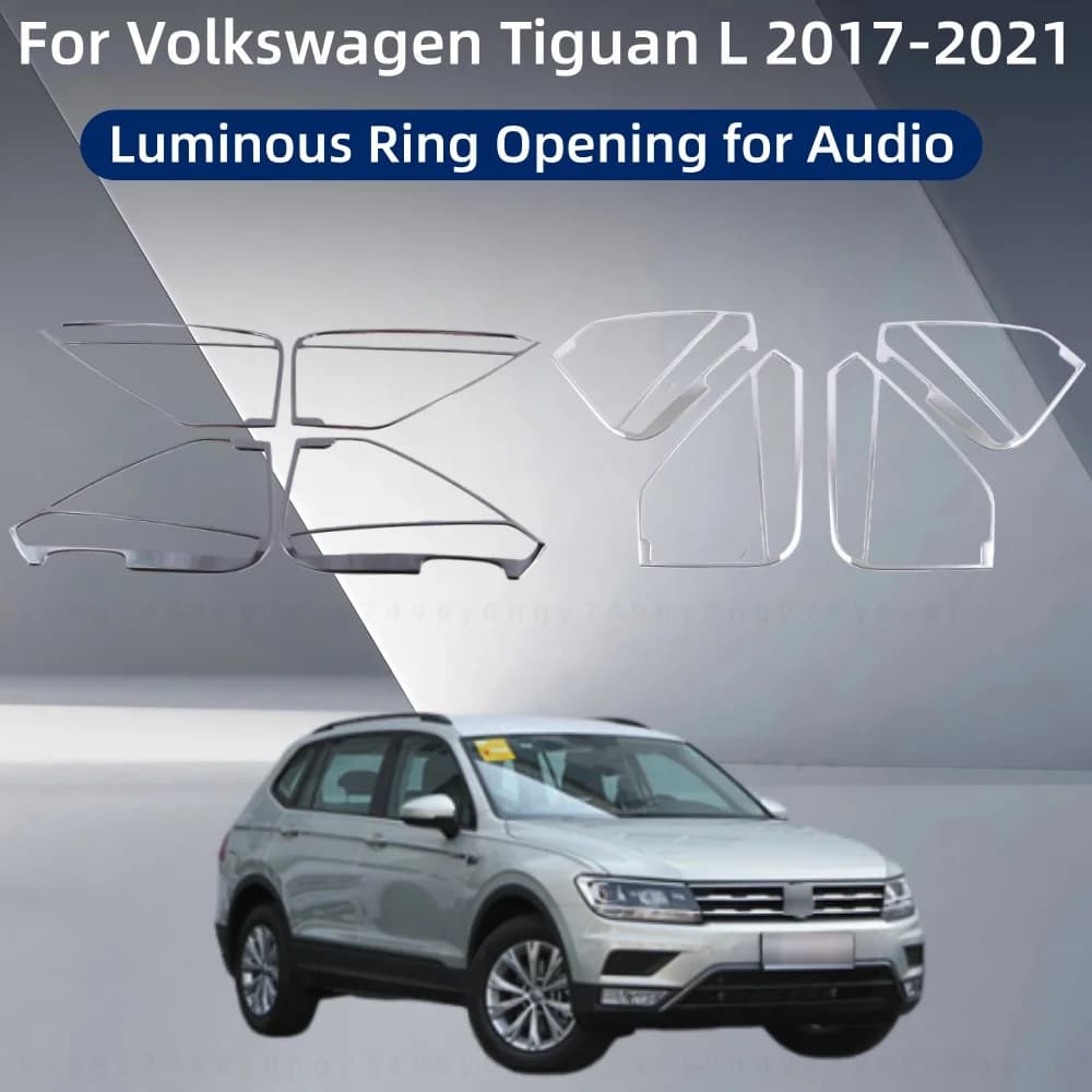 Cars Upgrade Modification Accessories Luminous Ring Opening For Audio For Volkswagen Tiguan L 2017 2018 2019 2020 2021