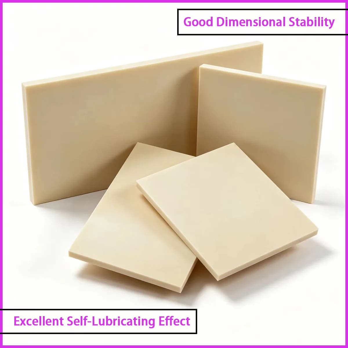 PEEK Square Plate 100×100mm High‑Performance Plastic Sheet for Semiconductor Fixtures Medical Accessories Industrial Processing