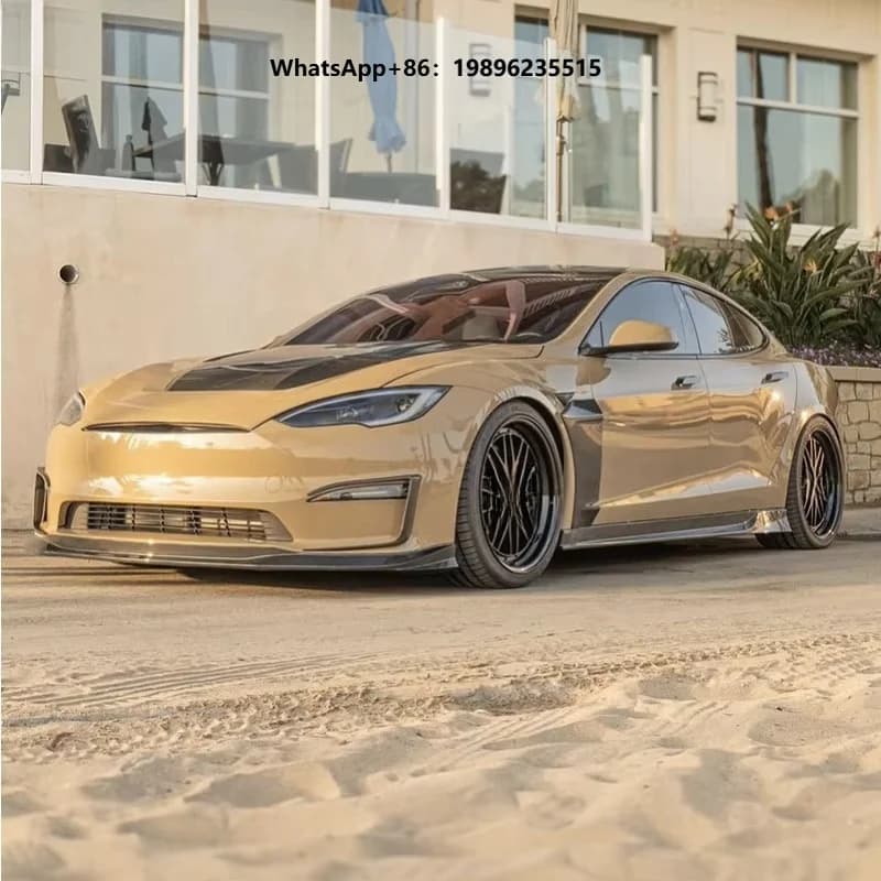 Dry Carbon Fiber Car Wheel Fenders Side Canards for2022 2023 2024 Model  Carbon Fiber Side Fenders