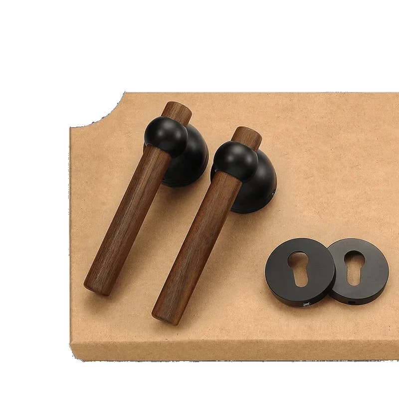 Lock Indoor room door lock Split magnetic silent door lock Solid wood