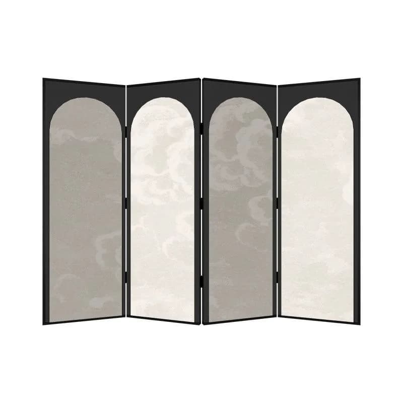 French cream wind auspicious cloud mobile screen partition, living room entrance decorative sofa bedside background