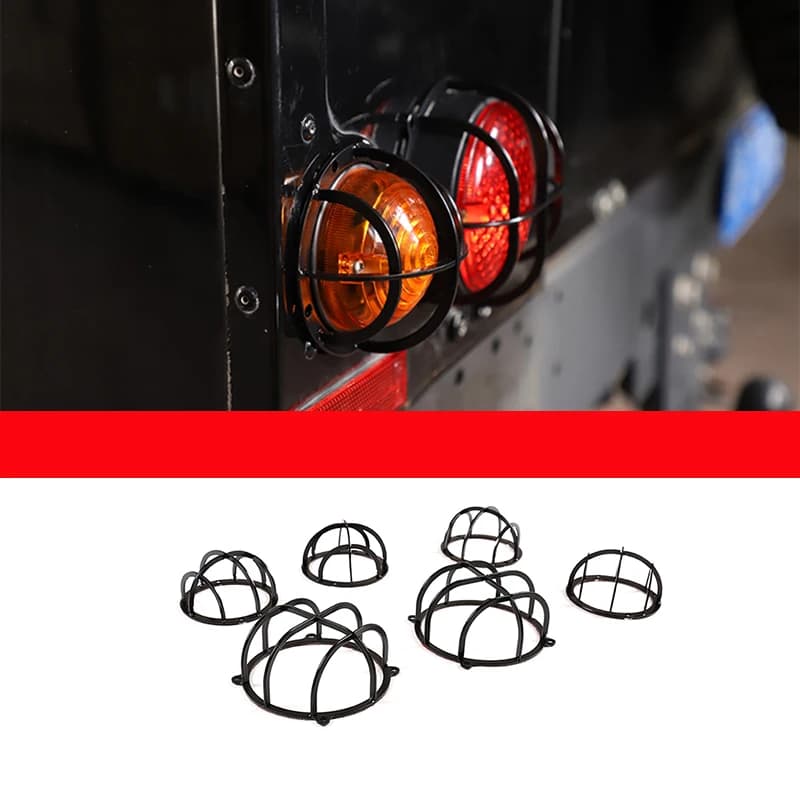 Taillight Grille Cover Tail Light Protective Mesh Cover Taillight Anti-Scratch Net Cover For Land Rover Defender L316 2004-2018