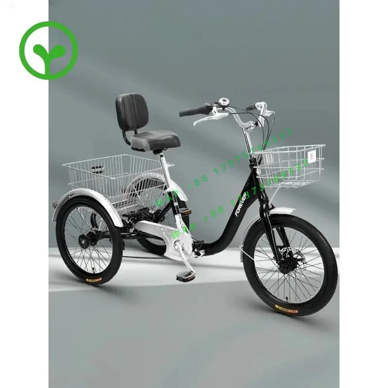 【2026】Tricycle Bicycle Lightweight Pedal Variable Speed Folding Aluminum Alloy Adult Scooter