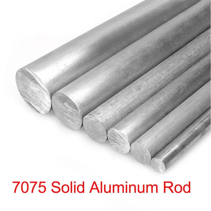 7075 Solid Aluminum Rod, Aluminum Alloy Round Bar Diameter: 5mm~35mm