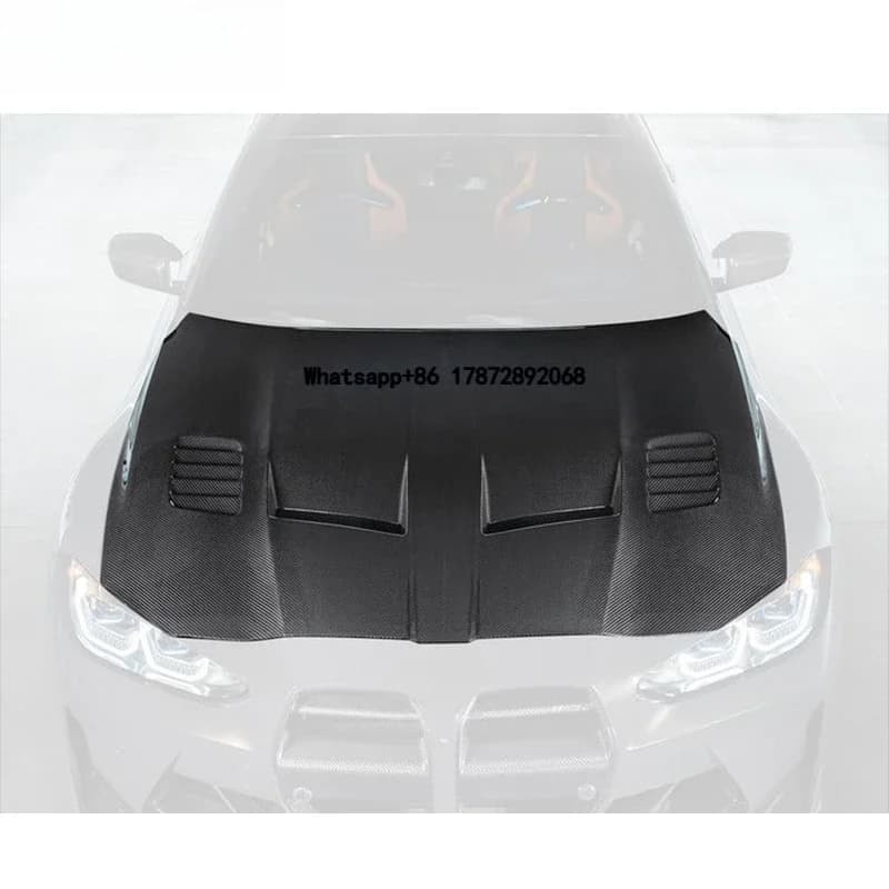 For  G8X M3 M4 Custom Engine Hood GTS-V Style Carbon Fiber with High Quality New Condition Includes Bolts