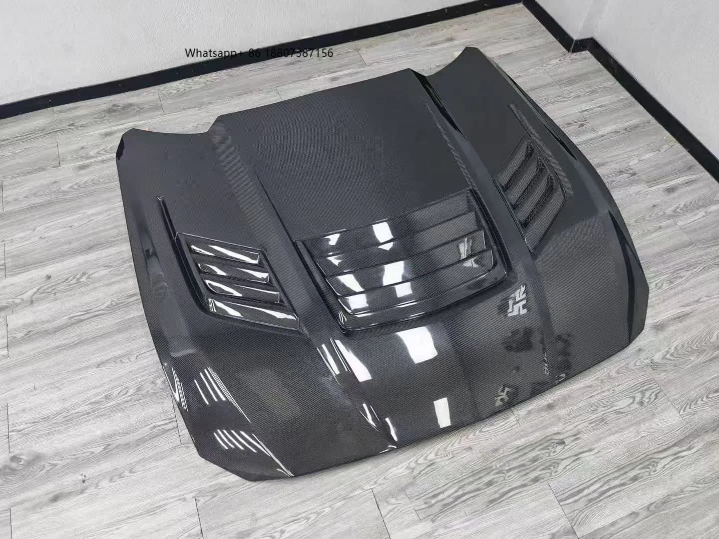 New 24 Models for Mustang Shabier Carbon Fiber Bumper with Exhaust Cutouts