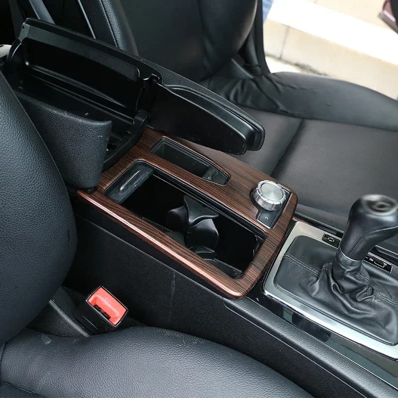 ABS Central Console Cup Holder Frame Trim For Mercedes Benz C Class W204 2008-2014 Car E Class Coupe C207 W212 2010-12 LHD RHD