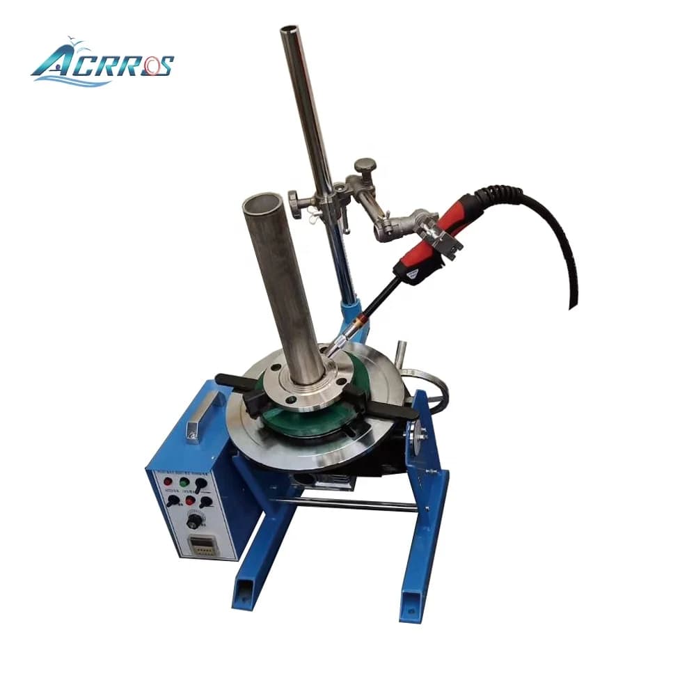 220volt Welder Turntable Loading 30 kg 100kg Center Hole 65MM Welding Positioner Rotary Table with Pipe Chuck Clamp 150mm