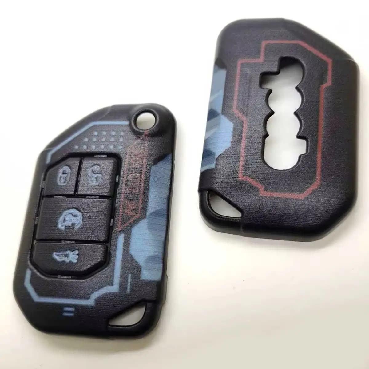 Car Keys Cover For Jeep Gladiator JT 2018+ Car Key Case Shell Cover Keychain Accessories for Jeep Wrangler JL 2018-2021