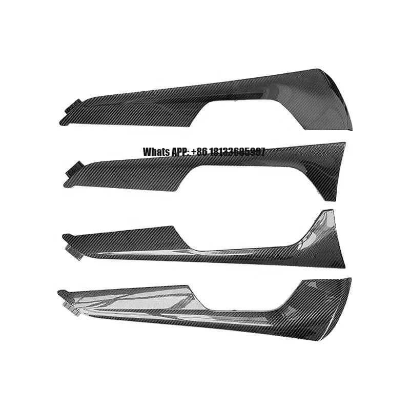 Carbon Fiber Interior Kits Door Trim Panel Replacement Style Fit for Audi A6 C8 2020+