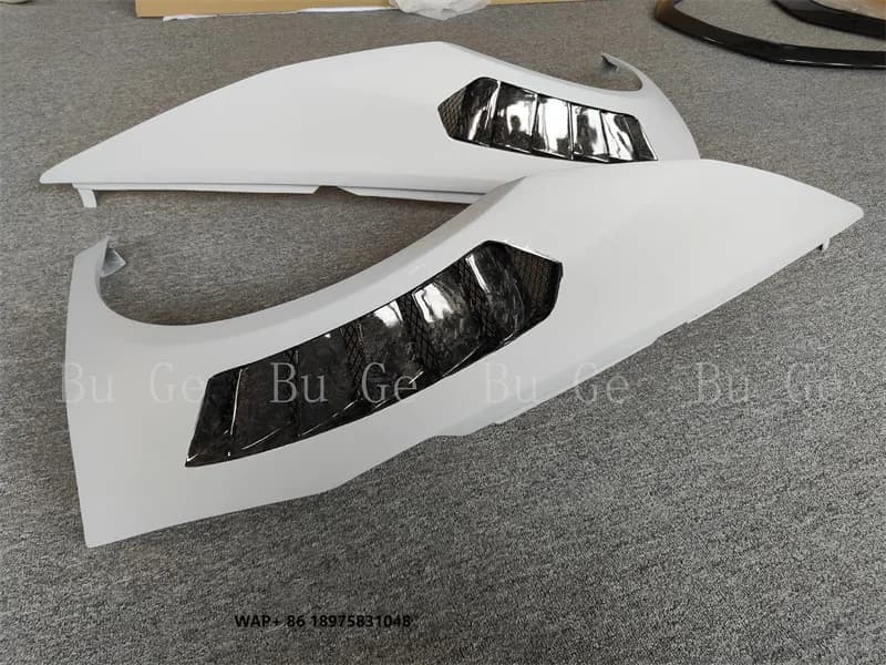 Used for LP580 LP610 High-quality V-style Semi Carbon Fiber Forged Pattern air Outlet Mudguard Body Kit