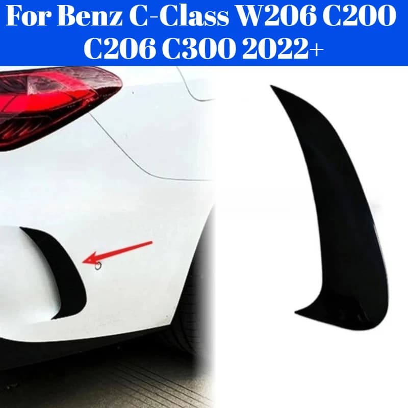 For Mercedes-Benz C-Class W206 C200 C260 C300 2022+ AMG Style Rear Roof Spoiler Wing Shark Fin Blade Wing Exterior Accessories