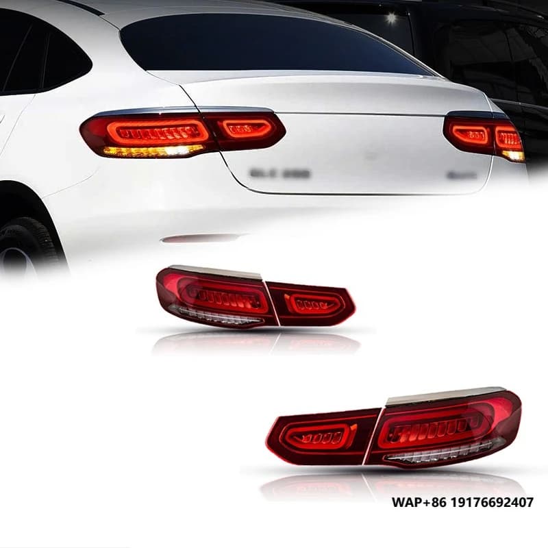 FT Car Lights For Benz GLC GLE Coupe LED Taillights 2015-2019 LED Tail Lamp Dynamic Turn Signal Light Car Taillights Assembly