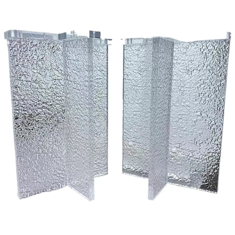 Acrylic pattern  legs transparent matte support feet dining table coffee  bracket island table gradual change