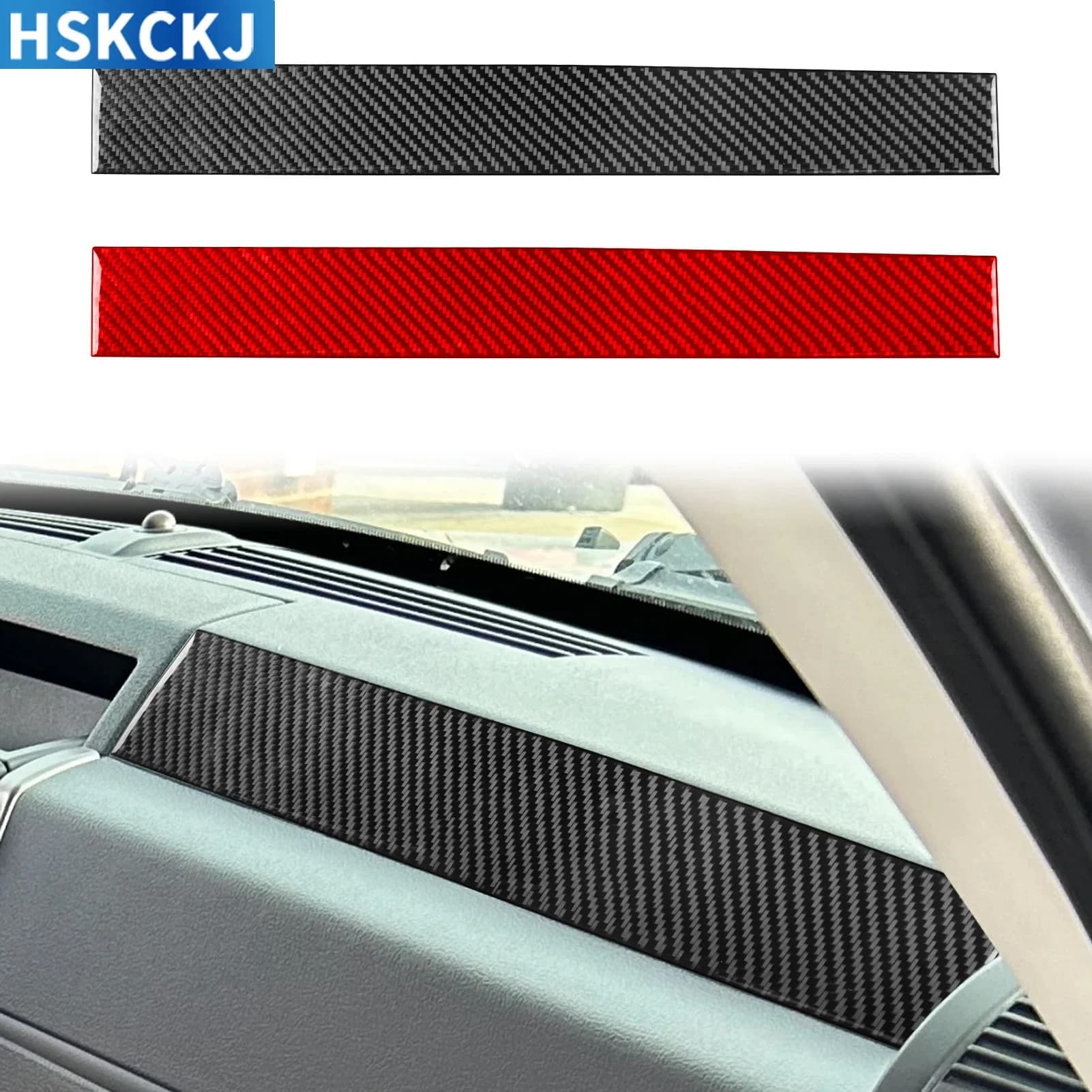 For Jeep Liberty 2008—2012 Carbon Fiber Car Accessories Copilot Dashboard Panel Cover Trim Sticker Interior Modification