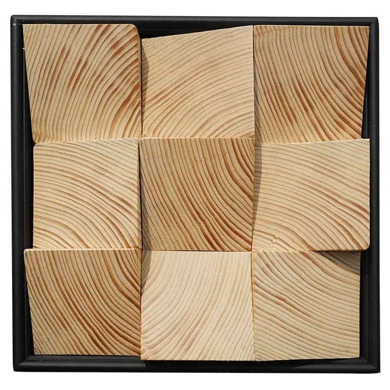 Solid wood diffusion small hanging painting log color color study bedroom three-dimensional solid wood decorative painting