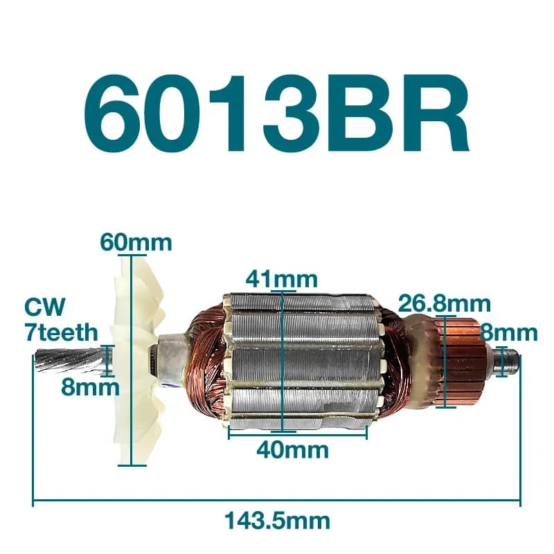 6013BR for Makita replacement of armature stator 6013BR hand drill armature rotor anchor stator coil parts