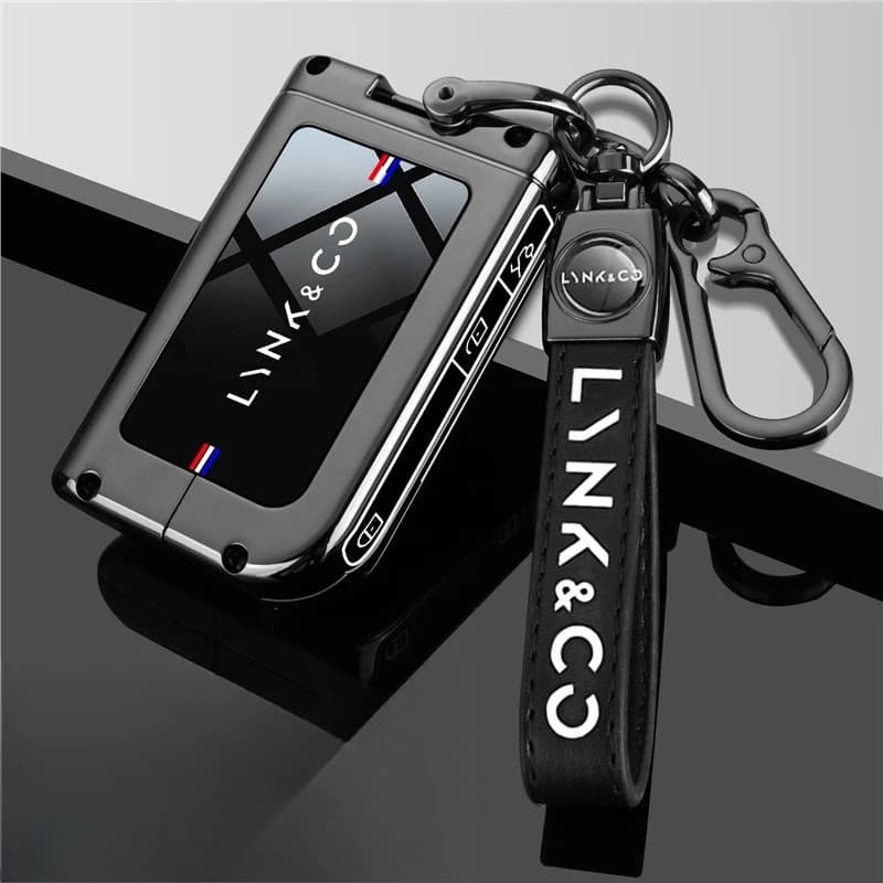 Premium Zinc Alloy Key Cover Case for Lynk & Co 06/03/01/05/09 (2023-2025) - Protective Key Fob Shell Keychain