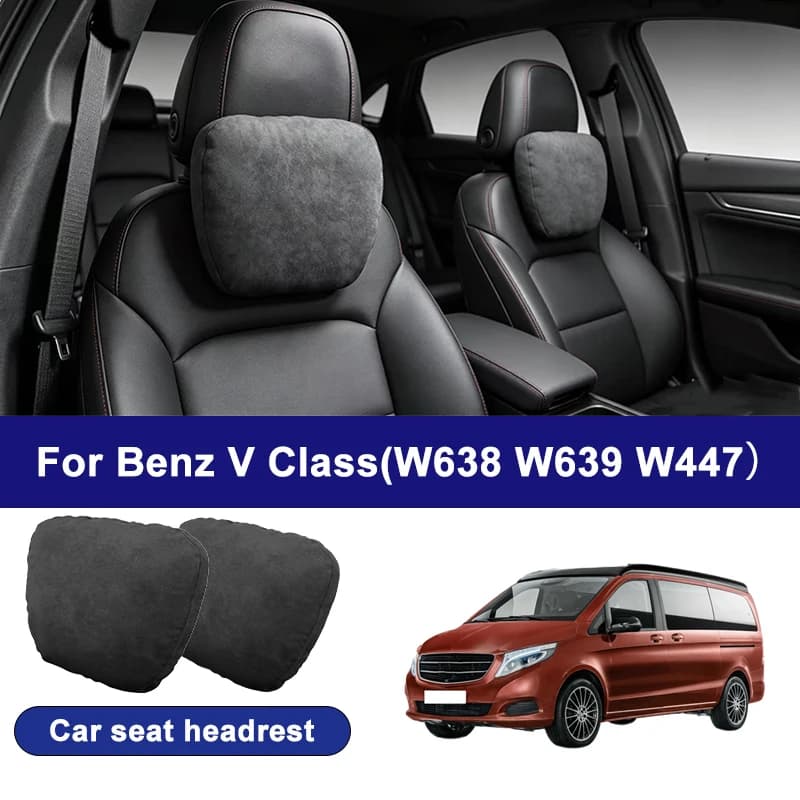 For Benz V Class W638 W639 W447 car headrests,soft universal adjustable car seat pillows,car neck pillow cushions,car accessory