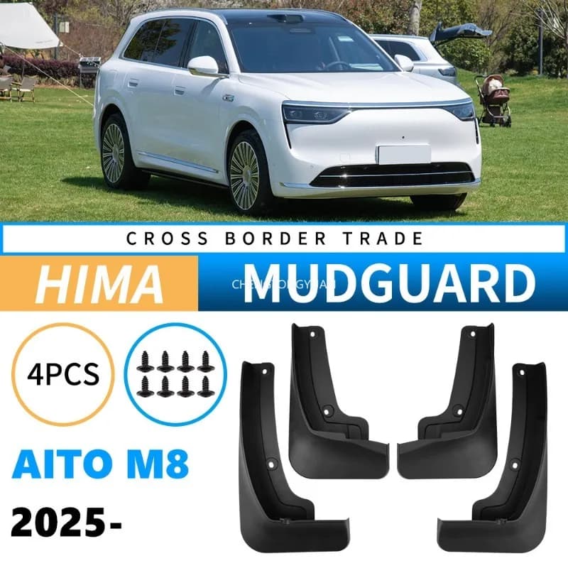Mudflaps Mudguards Fit for HIMA AITO M8 2025 Mudguards Tire Fenders Mud Flaps Wheel Guards Accessories 4x Tyre
