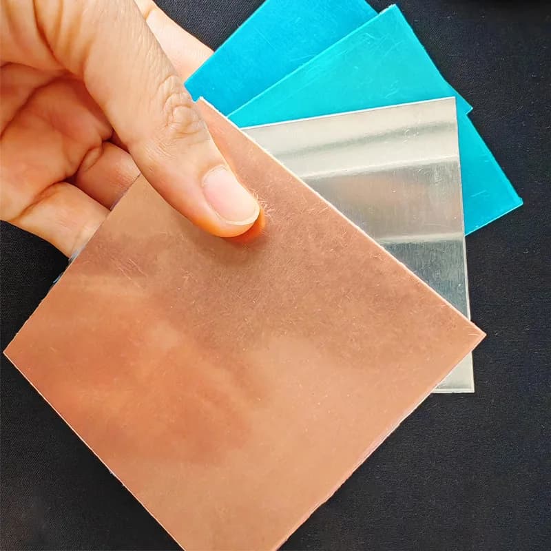 Copper Aluminum Composite Board Conductive Transition Plate Filter Pad And Gasket 40x40/50x50/60x60/80x80/120x120mm