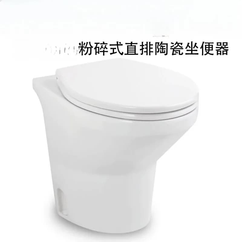 RV ceramic crushing straight toilet toilet electric flushing modification