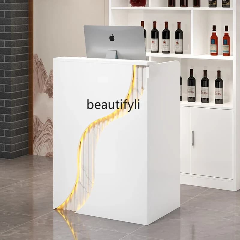 Cashier Counter Small Convenience Store Clothing Store Simple Bar Counter Cashier Cabinet Reception Desk