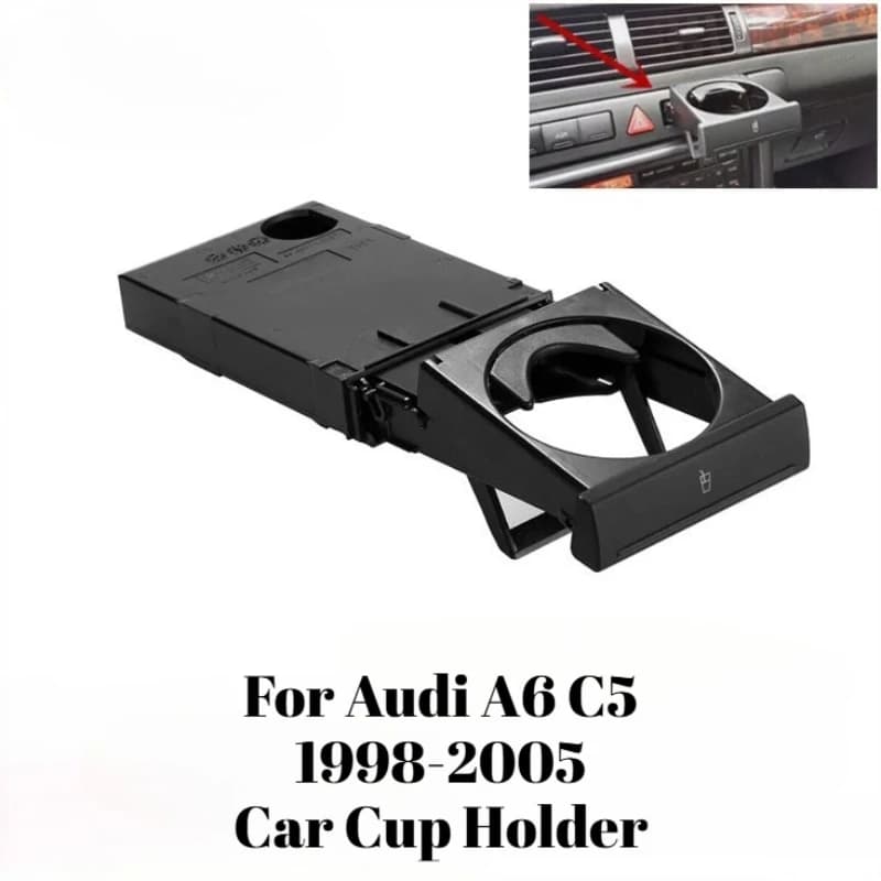 For Audi A6 C5 1998-2005 Car Cup Holder Drink Holder Beverage Mount Stand Interior Organizer Insert Tray Accessories Replacement