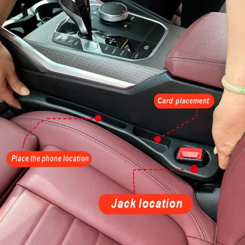 2 PCS Car Seat Gap Filler Bendable Styling Leak-proof Plug Sealing Strip Keep Your Belongings Secure & Organized Car Accessories