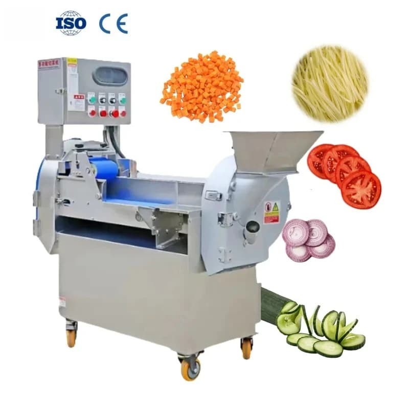 Commercial Fruit And Vegetable Chopper Stainless Steel Potato Chips Slicer Cutter Cabbage Cutting Machine
