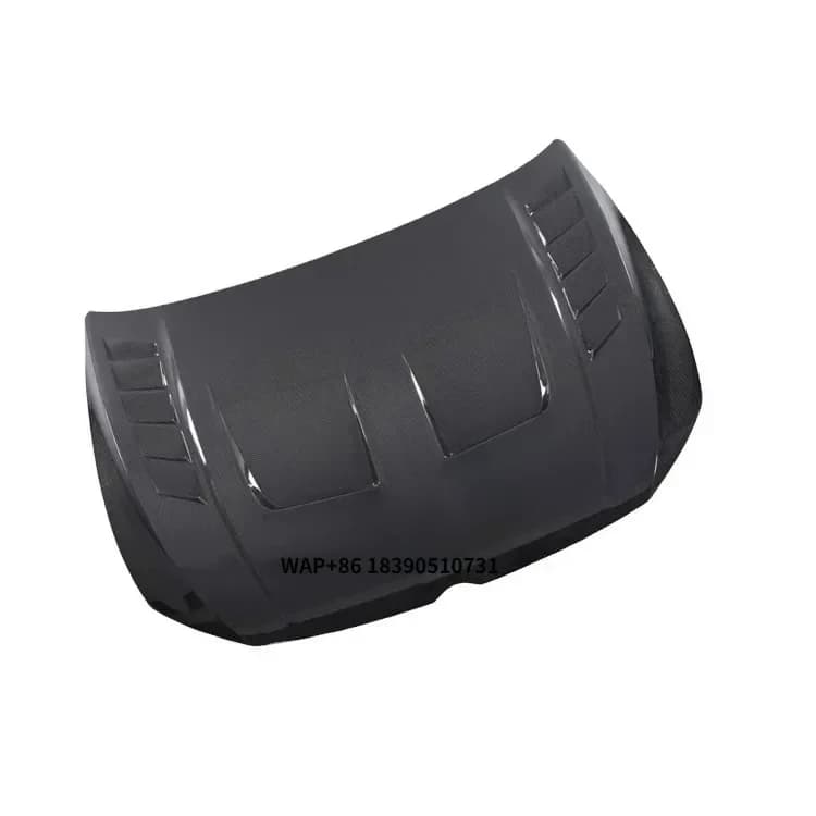 Ht Style Carbon Fiber Front Engine Vented Hood Bonnet for  Vw Golf 8 Gti Mk8 R Line Engine Hood