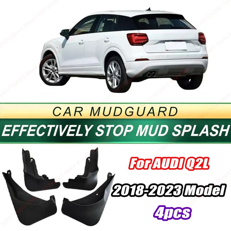 For AUDI Q2L 2018-2023 Model 4PCS Front Rear Mud Flaps Splash Guards Fender Mudguards Auto Accessories