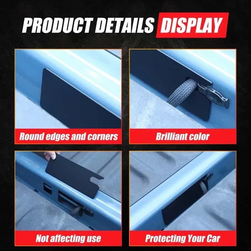 Aluminum Alloy Black For Ford Maverick 2022+ Car tailgate bottom line hole dust cover sticker Car Decoration Accessories 1Pcs